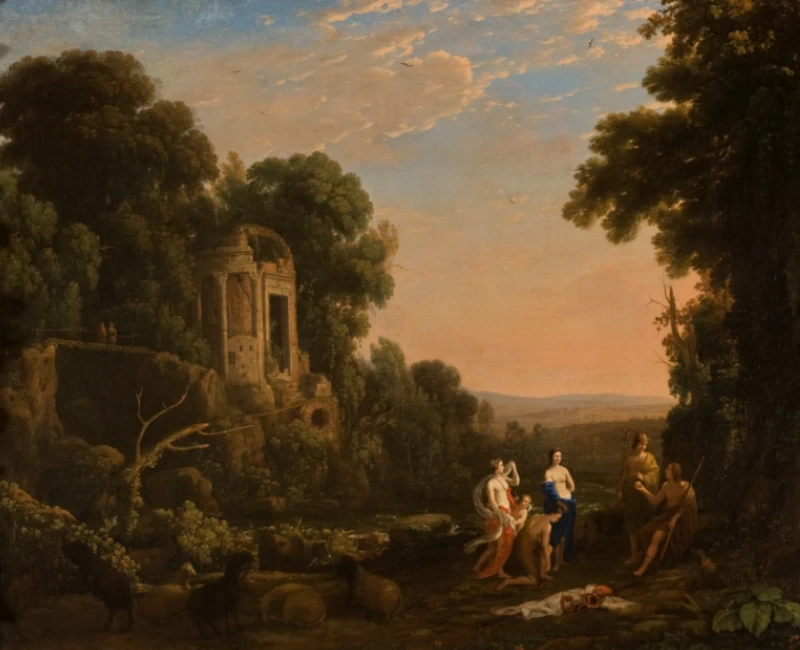 Paesaggio con il giudizio di Paride